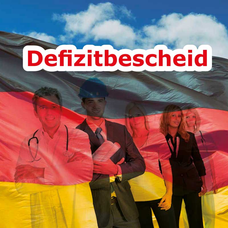 شهادة Defizitbescheid في المانيا