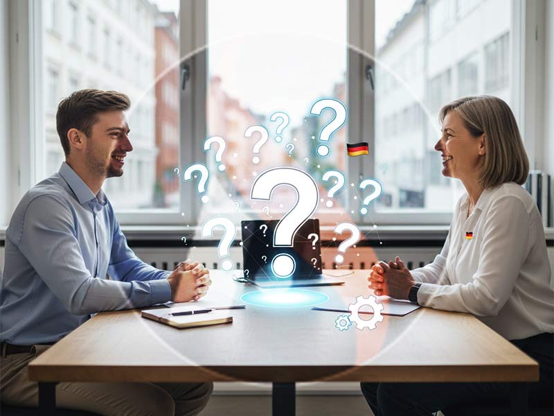 الأسئلة الشائعة في مقابلات التدريب المهني في ألمانيا