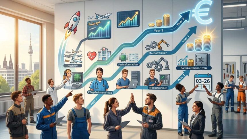 كم يبلغ راتب المتدربين في ألمانيا 2026؟