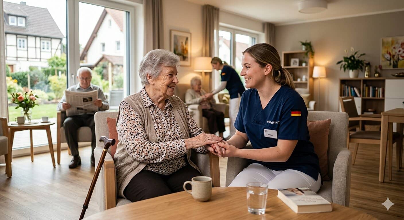 العمل في دار المسنين في ألمانيا 2026: الإيجابيات والسلبيات بالتفصيل