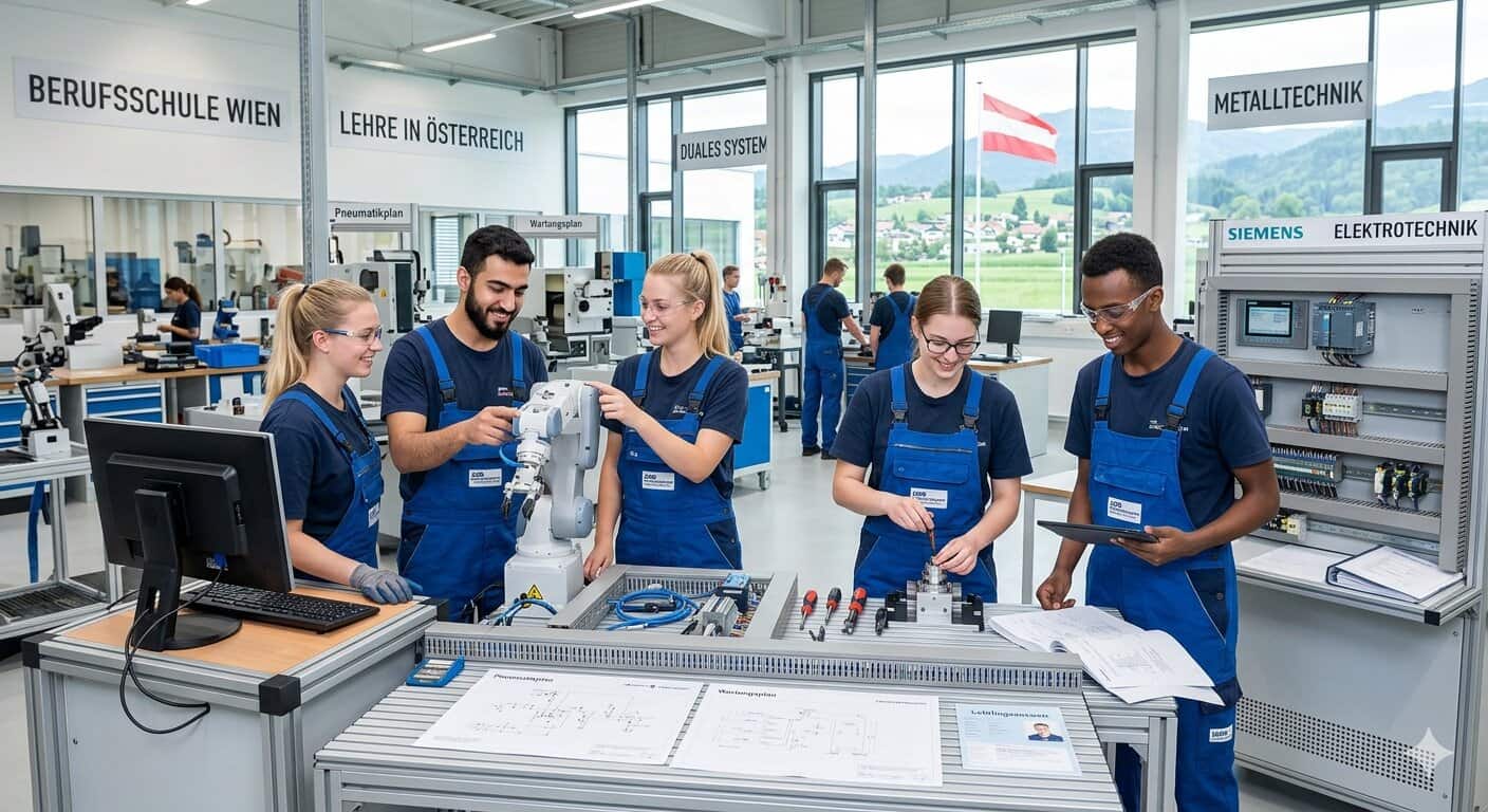 دليل التدريب المهني في النمسا 2026: الشروط، الرواتب، وأفضل المهن