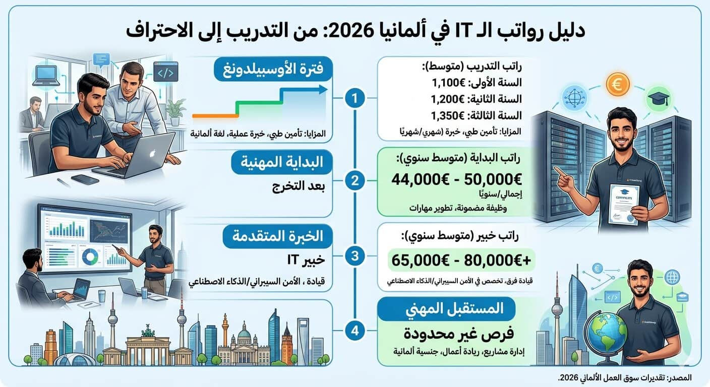 رواتب Ausbildung IT في ألمانيا 2026