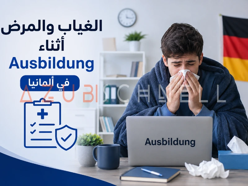 الغياب والمرض أثناء Ausbildung في ألمانيا: الحقوق والقواعد المهمة 2026