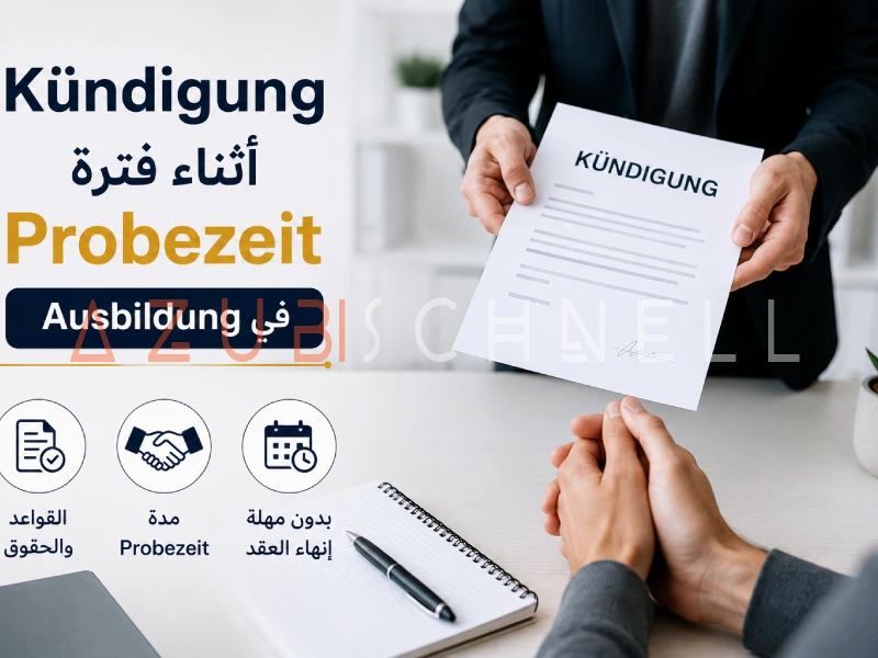 Kündigung أثناء فترة Probezeit في Ausbildung: الحقوق والقواعد المهمة 2026