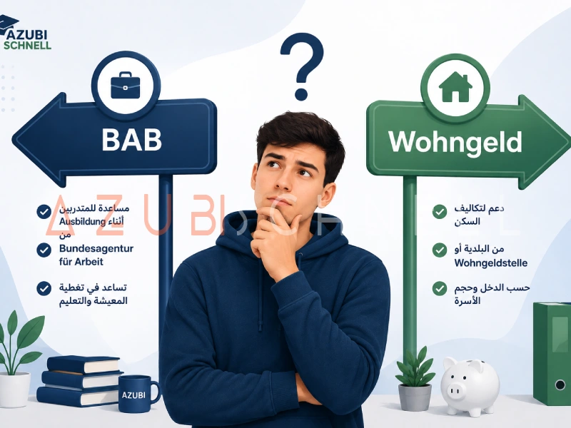 BAB وWohngeld للمتدربين في ألمانيا: من يحق له الحصول عليهما؟ 2026