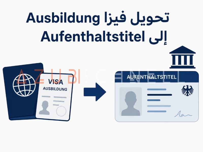 تحويل فيزا Ausbildung إلى Aufenthaltstitel في ألمانيا